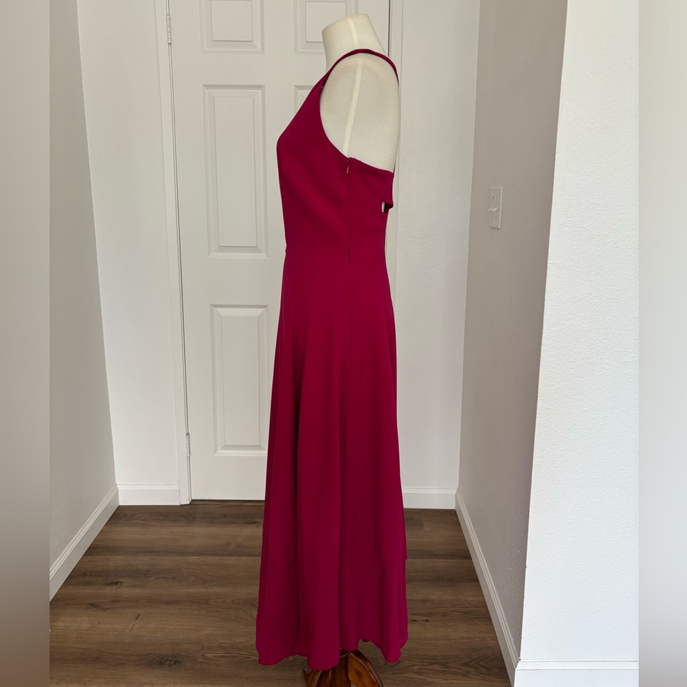 NWT Karen Millen Magenta Fluid Midi Dress UK Size 10 US Size 6 - Picture 10 of 16